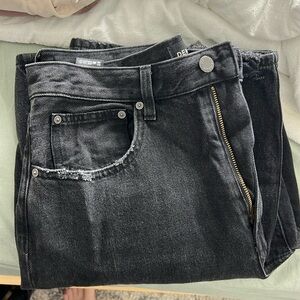 Denim forum Farrah wide leg jeans in black